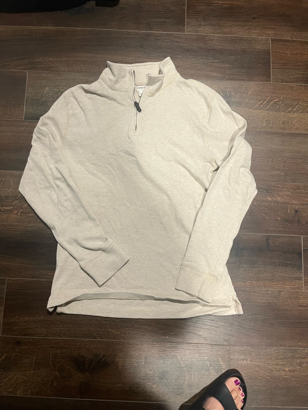 Crewcuts Beige Half-Zip Sweatshirt